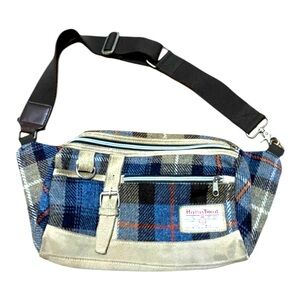 Harris Tweed Plaid Crossbody Shoulder/Waist Bag